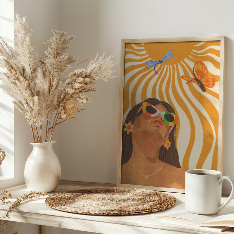 Sunny - Stretched Canvas, Poster or Fine Art Print I Heart Wall Art