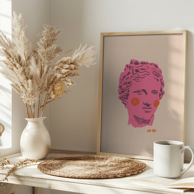 Ancient head - Stretched Canvas, Poster or Fine Art Print I Heart Wall Art