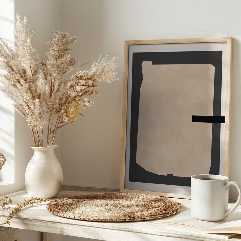 Abstract Beige Painting - Stretched Canvas, Poster or Fine Art Print I Heart Wall Art