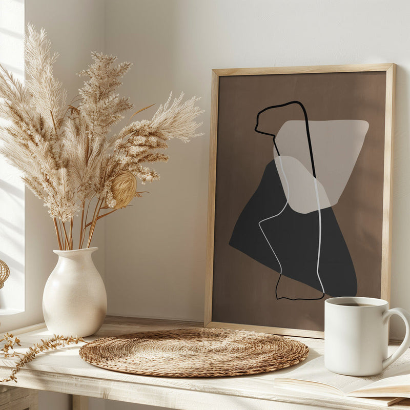 Abstract Silhouette - Stretched Canvas, Poster or Fine Art Print I Heart Wall Art