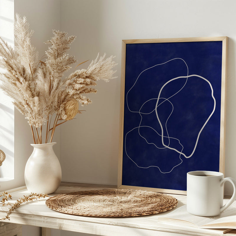 Minimalist Design with Organic Shapes - Stretched Canvas, Poster or Fine Art Print I Heart Wall Art