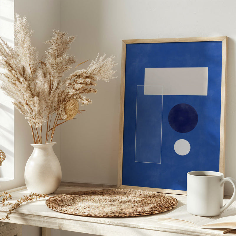 Minimalist Geometric shapes - Stretched Canvas, Poster or Fine Art Print I Heart Wall Art