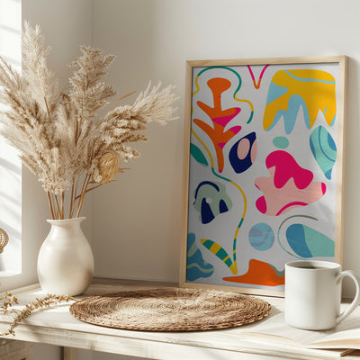 Matisse inspired shapes - Stretched Canvas, Poster or Fine Art Print I Heart Wall Art