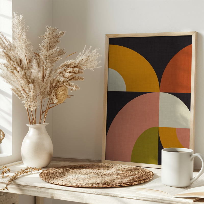 Geo Shapes Fall 21 Geo - Stretched Canvas, Poster or Fine Art Print I Heart Wall Art