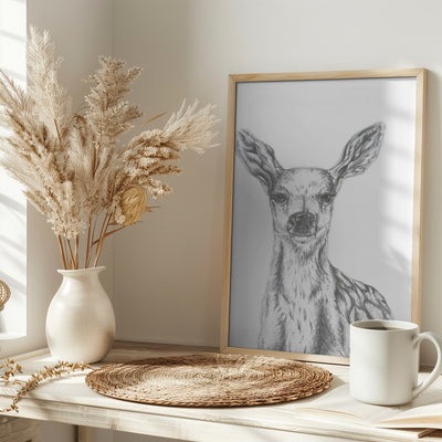 Deer - Stretched Canvas, Poster or Fine Art Print I Heart Wall Art