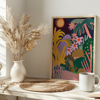 Moon Island - Stretched Canvas, Poster or Fine Art Print I Heart Wall Art