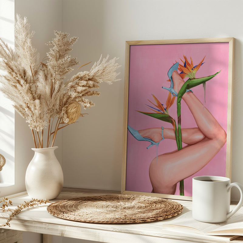 Bird of Paradise - Stretched Canvas, Poster or Fine Art Print I Heart Wall Art