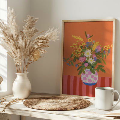 Bouquet of flowers - Stretched Canvas, Poster or Fine Art Print I Heart Wall Art