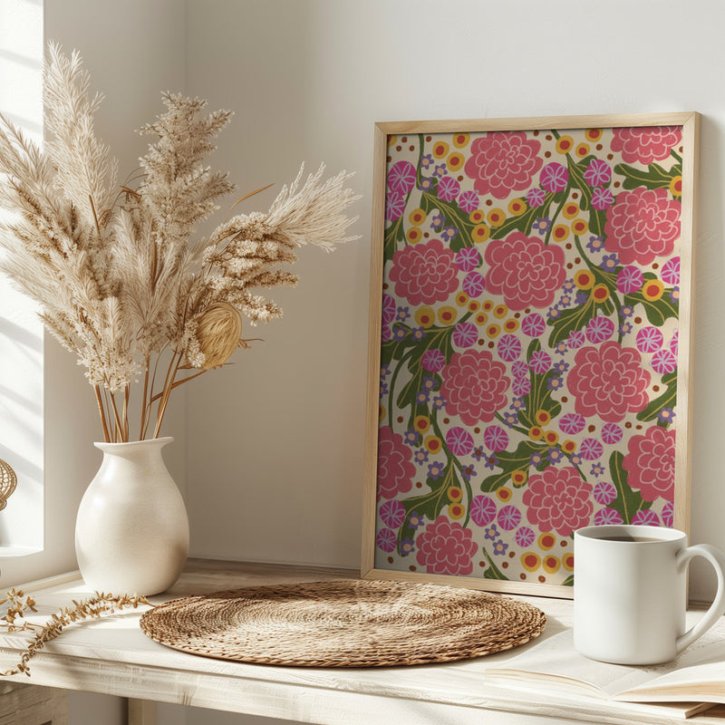 Asters - Stretched Canvas, Poster or Fine Art Print I Heart Wall Art