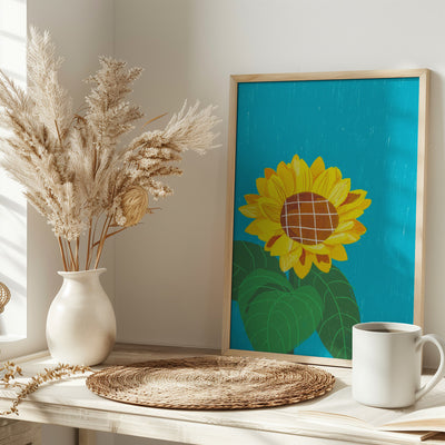 Sunflower - Stretched Canvas, Poster or Fine Art Print I Heart Wall Art