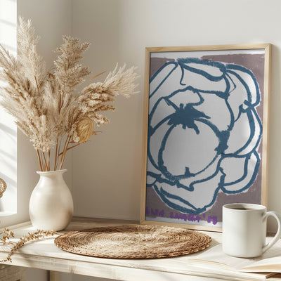 Earthy Peony - Stretched Canvas, Poster or Fine Art Print I Heart Wall Art