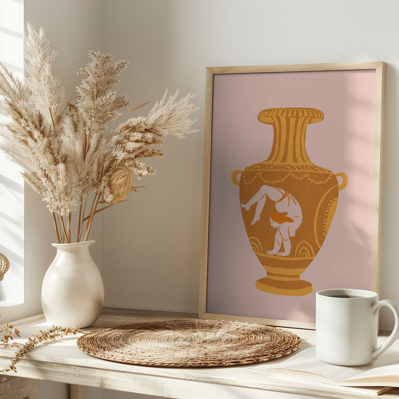 Yoga vase - Stretched Canvas, Poster or Fine Art Print I Heart Wall Art