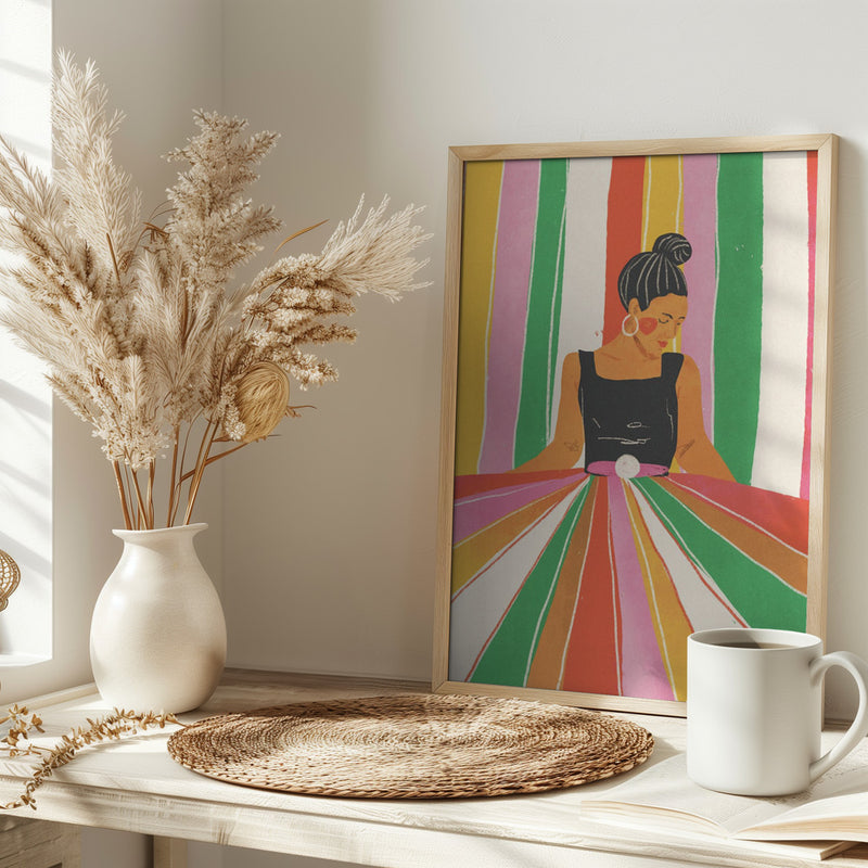 Folk beauty - Stretched Canvas, Poster or Fine Art Print I Heart Wall Art