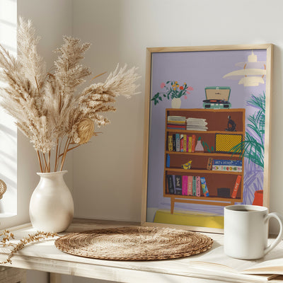 My library - Stretched Canvas, Poster or Fine Art Print I Heart Wall Art