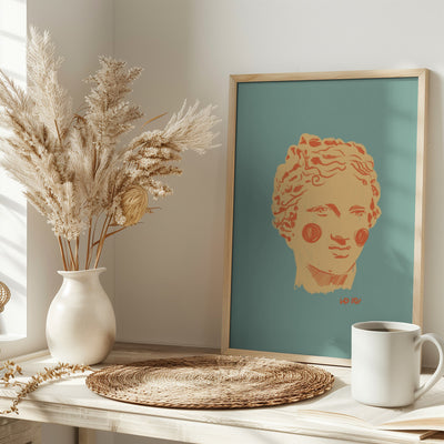 Ancient head II - Stretched Canvas, Poster or Fine Art Print I Heart Wall Art