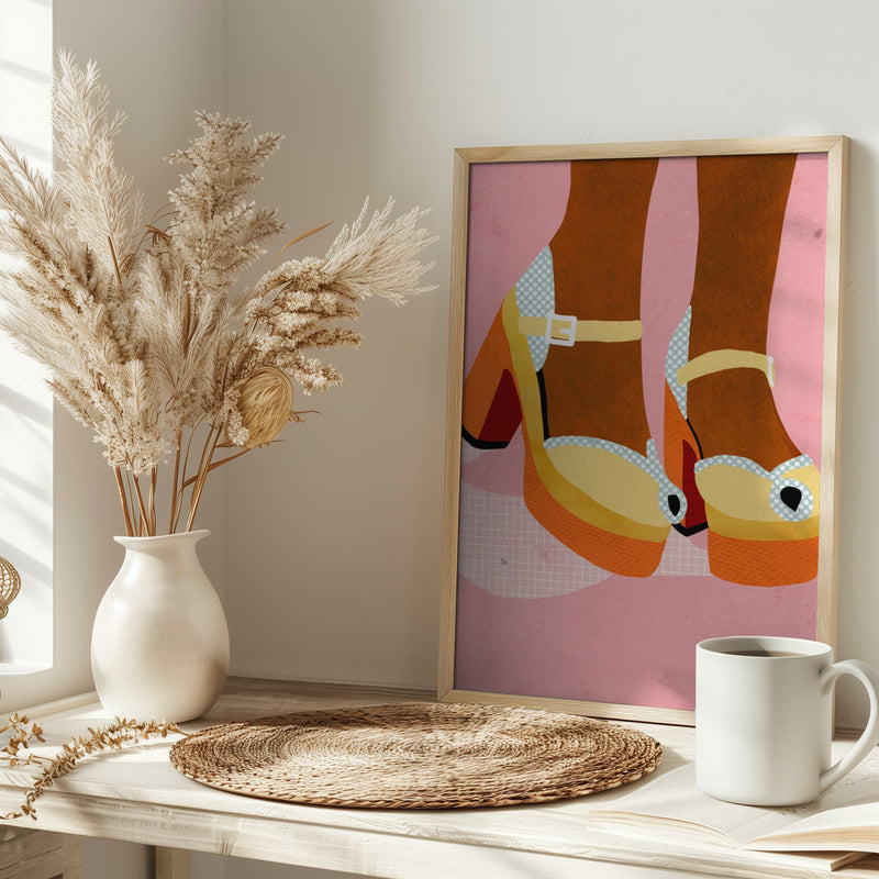 Funky shoes - Stretched Canvas, Poster or Fine Art Print I Heart Wall Art