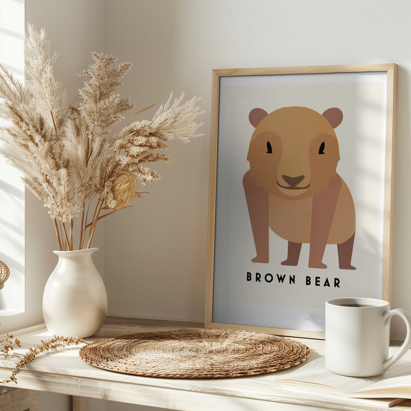 Bear - Stretched Canvas, Poster or Fine Art Print I Heart Wall Art