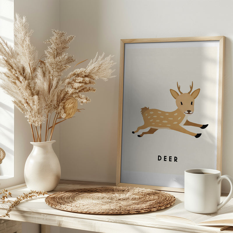 Deer - Stretched Canvas, Poster or Fine Art Print I Heart Wall Art