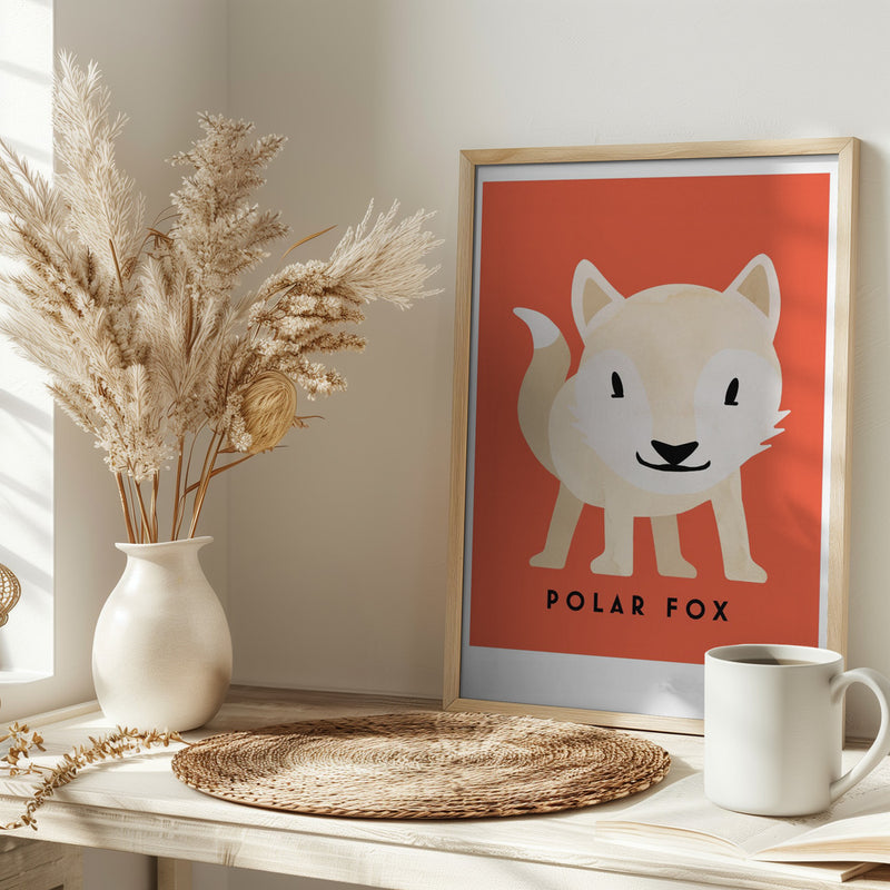 Polar Fox - Stretched Canvas, Poster or Fine Art Print I Heart Wall Art