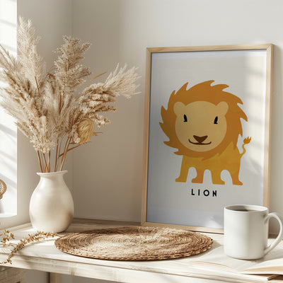 Lion - Stretched Canvas, Poster or Fine Art Print I Heart Wall Art