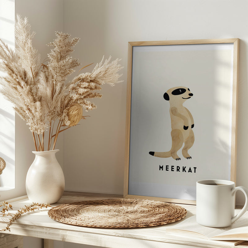 Meerkat - Stretched Canvas, Poster or Fine Art Print I Heart Wall Art