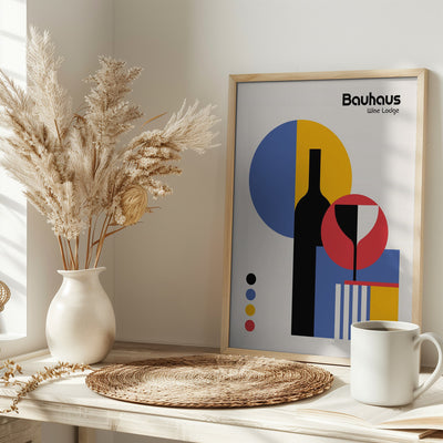 Bauhaus Wine Lodge - Stretched Canvas, Poster or Fine Art Print I Heart Wall Art