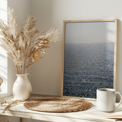 Sunkissed Ocean - Stretched Canvas, Poster or Fine Art Print I Heart Wall Art