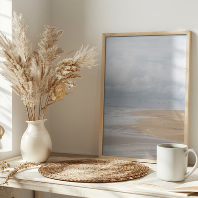 Nazaré Beach - Stretched Canvas, Poster or Fine Art Print I Heart Wall Art