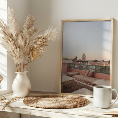 Sunset in Marrakech - Stretched Canvas, Poster or Fine Art Print I Heart Wall Art