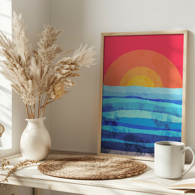 The Seas Sun - Stretched Canvas, Poster or Fine Art Print I Heart Wall Art