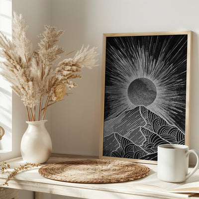 The Sunburst Peak - Stretched Canvas, Poster or Fine Art Print I Heart Wall Art