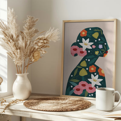 Filled With Flowers - Stretched Canvas, Poster or Fine Art Print I Heart Wall Art