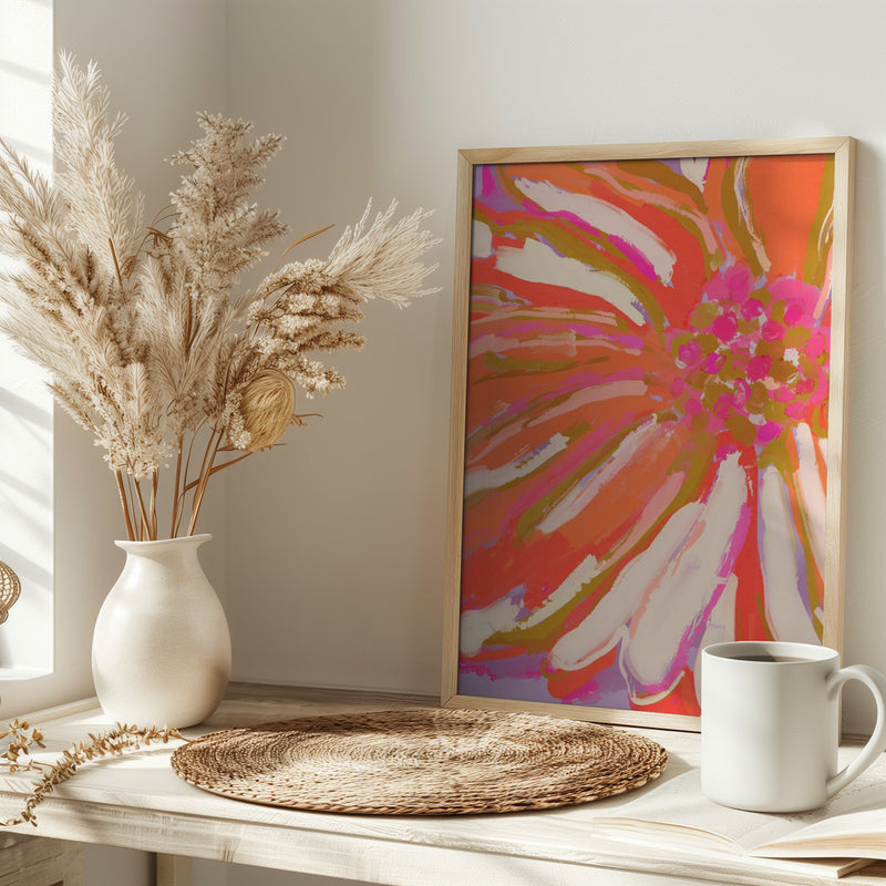 Abstract flower detail - Stretched Canvas, Poster or Fine Art Print I Heart Wall Art