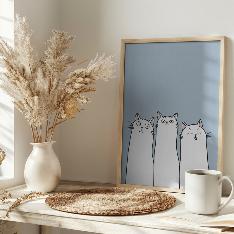 The Cats - Stretched Canvas, Poster or Fine Art Print I Heart Wall Art