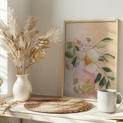 Flourish Vase - Stretched Canvas, Poster or Fine Art Print I Heart Wall Art