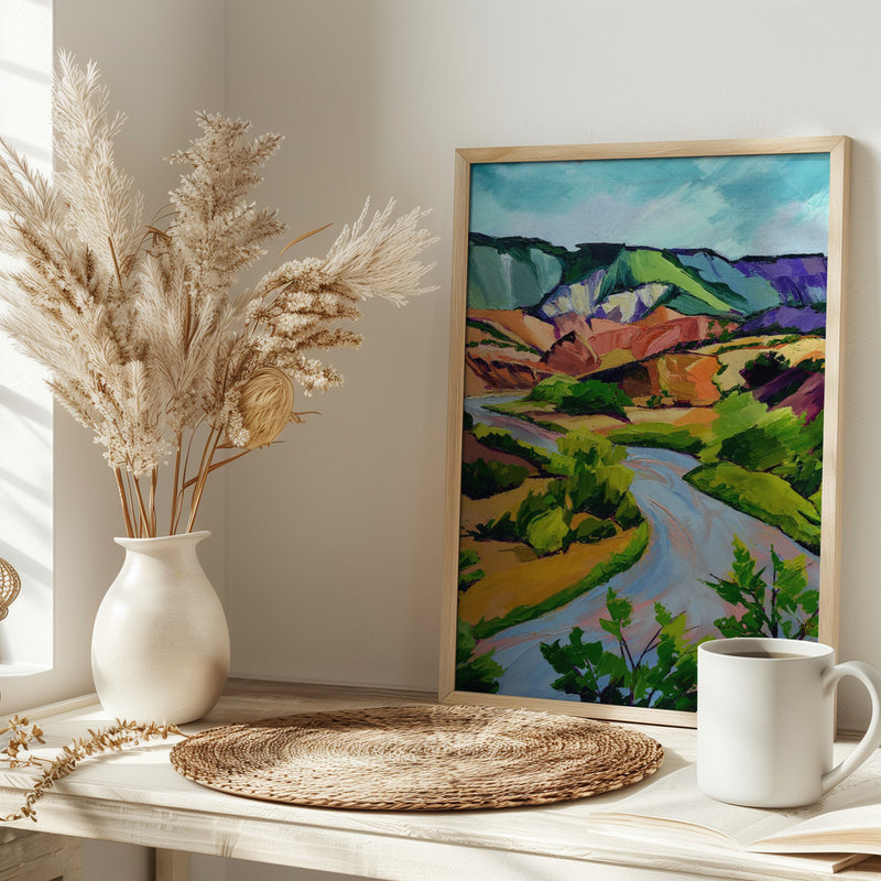 New Mexico Landscape - Stretched Canvas, Poster or Fine Art Print I Heart Wall Art