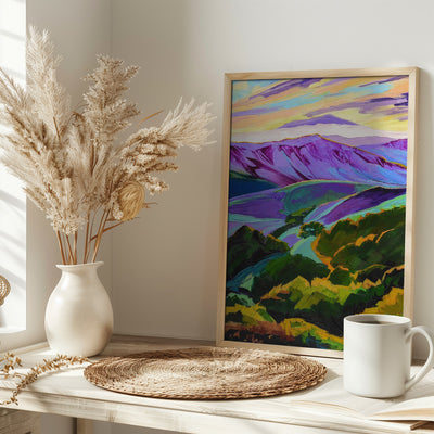 Purple Mountans Majesty - Stretched Canvas, Poster or Fine Art Print I Heart Wall Art