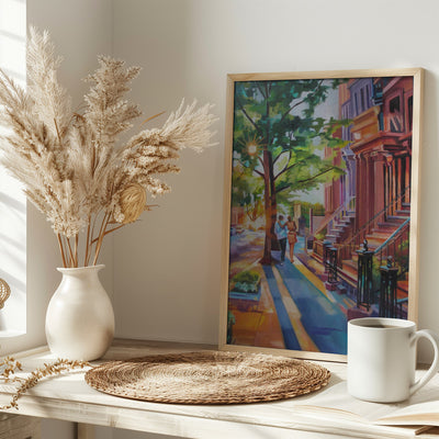 Brooklyn Heights - Stretched Canvas, Poster or Fine Art Print I Heart Wall Art