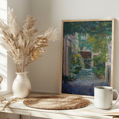 Courtyard - Stretched Canvas, Poster or Fine Art Print I Heart Wall Art