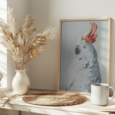 White Cockadoo - Stretched Canvas, Poster or Fine Art Print I Heart Wall Art