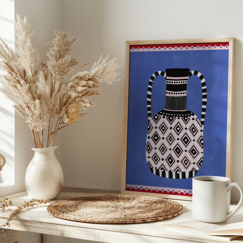 Geometric Patterns and Bold Colors - Stretched Canvas, Poster or Fine Art Print I Heart Wall Art
