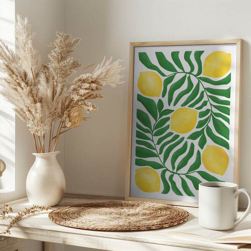 Lemon Grove Vibes - Stretched Canvas, Poster or Fine Art Print I Heart Wall Art