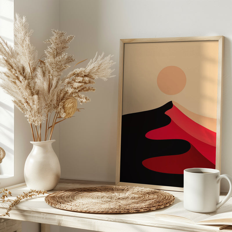 Red Sand Peak - Stretched Canvas, Poster or Fine Art Print I Heart Wall Art