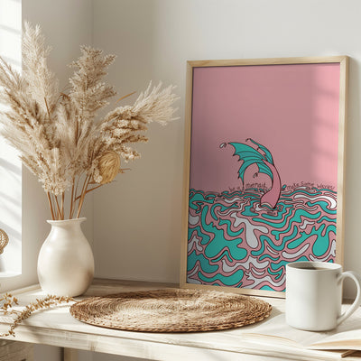 Make Some Waves - Stretched Canvas, Poster or Fine Art Print I Heart Wall Art