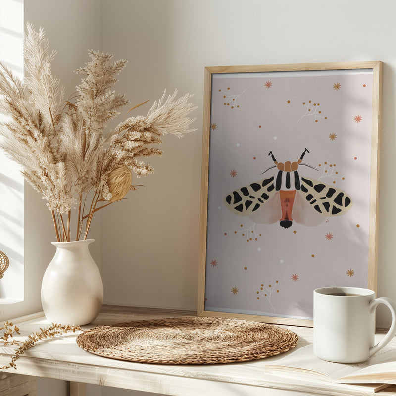 Mexican Tiger Moth - Stretched Canvas, Poster or Fine Art Print I Heart Wall Art