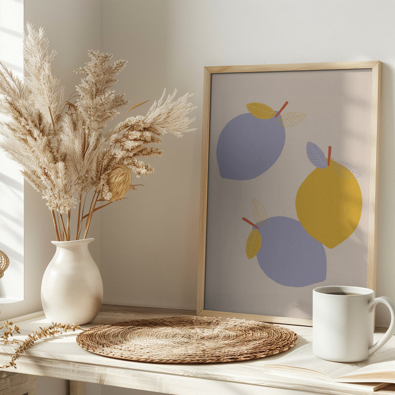 Lemons - Stretched Canvas, Poster or Fine Art Print I Heart Wall Art