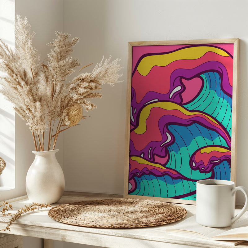 The Tidal Waves - Stretched Canvas, Poster or Fine Art Print I Heart Wall Art