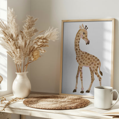 Giraffe - Stretched Canvas, Poster or Fine Art Print I Heart Wall Art