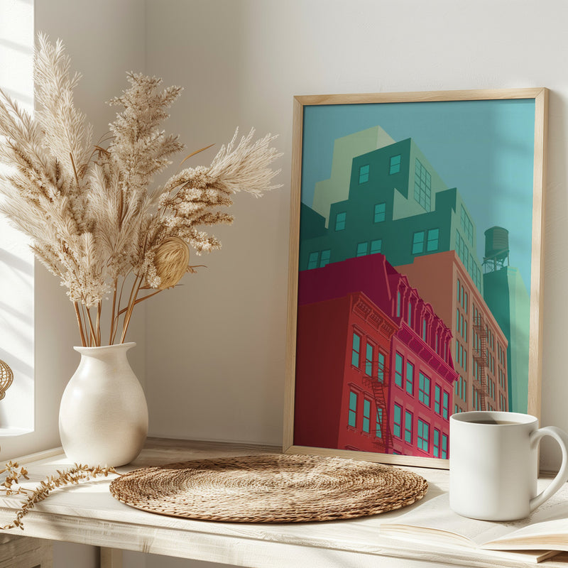 New York Mulberrystreet - Stretched Canvas, Poster or Fine Art Print I Heart Wall Art