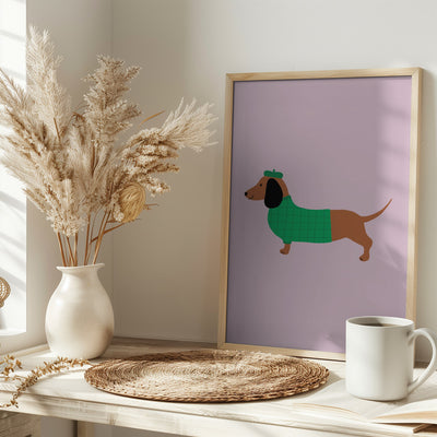 Dachshund - Stretched Canvas, Poster or Fine Art Print I Heart Wall Art